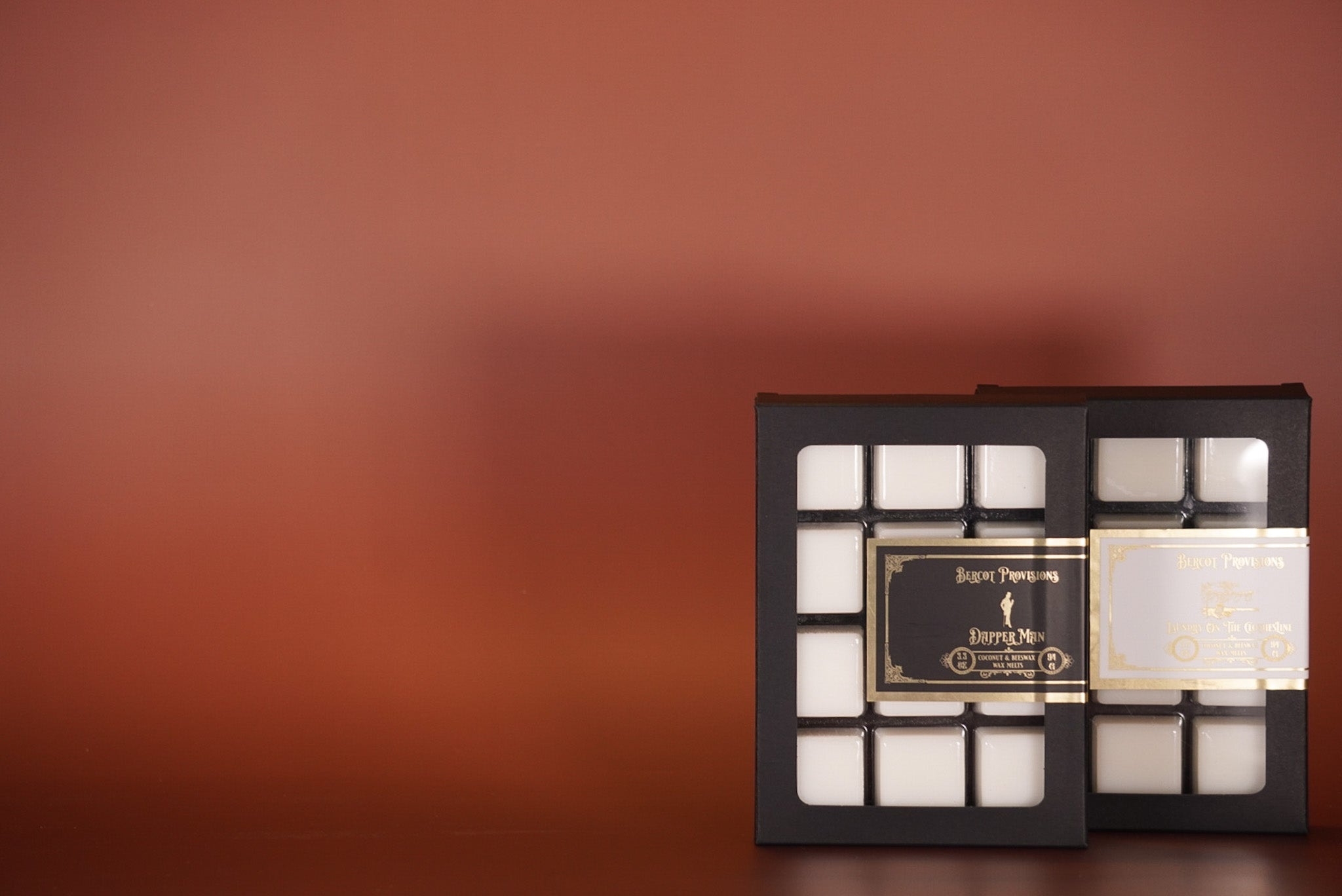 Wax Melts from Bercot Provisions made with coconut wax and beeswax.